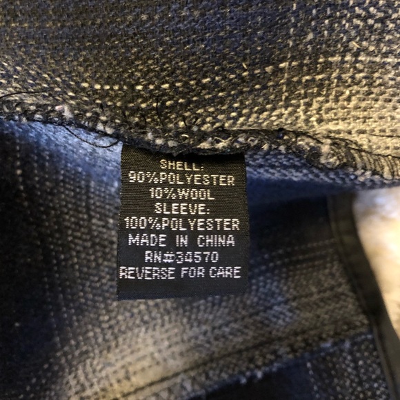 Navy Blue and Gray Sweater Jacket - Picture 13 of 13